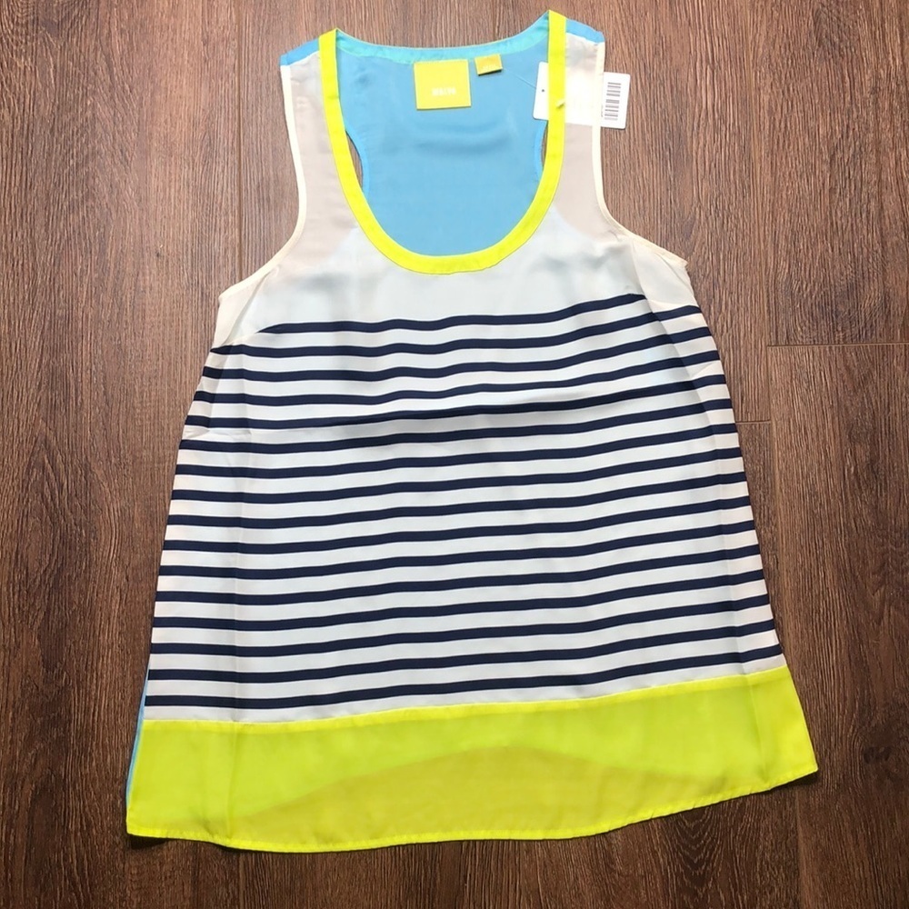 Maeve Anthropologie Womens Small Tank Top Sheer
